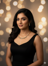 Two-Toned Earing & Necklace Set - Image 2