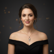 Gold Cascading Teardrop Pendant Necklace - Image 5